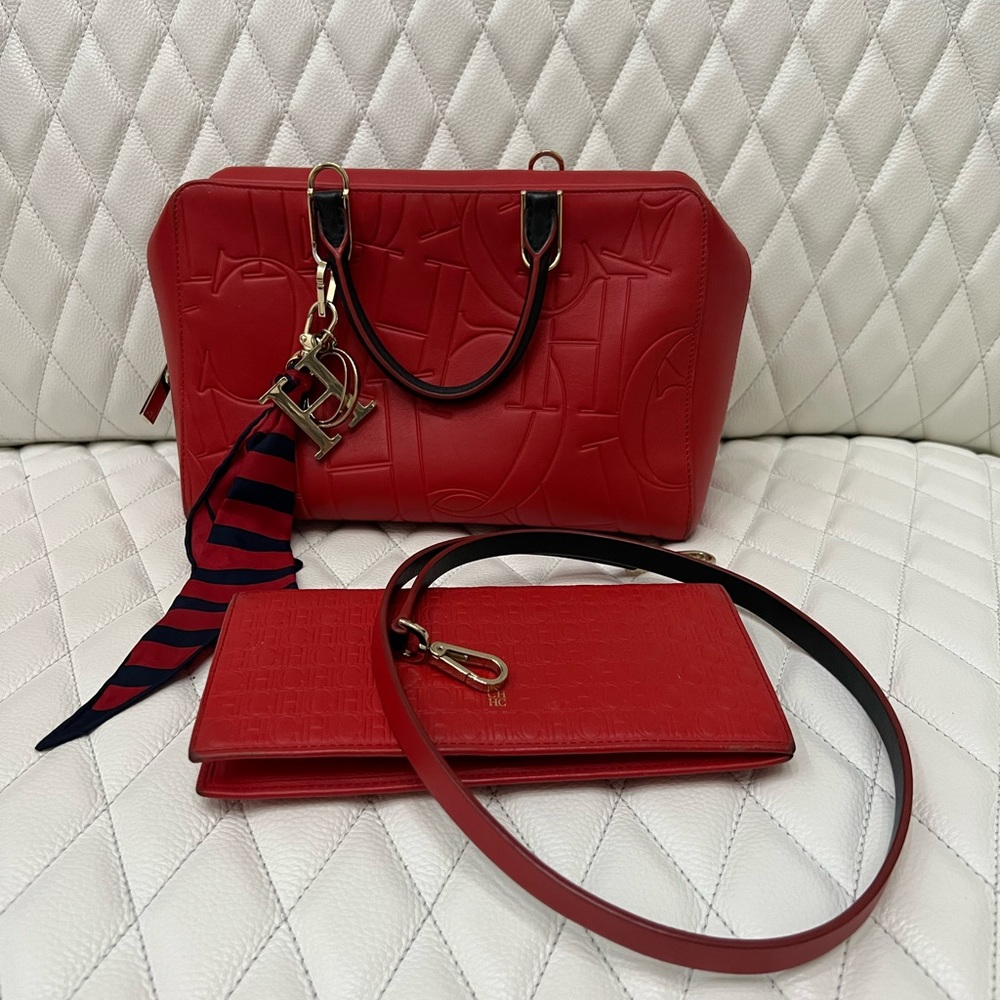 Carolina Herrera crossbody /handbag & wallet